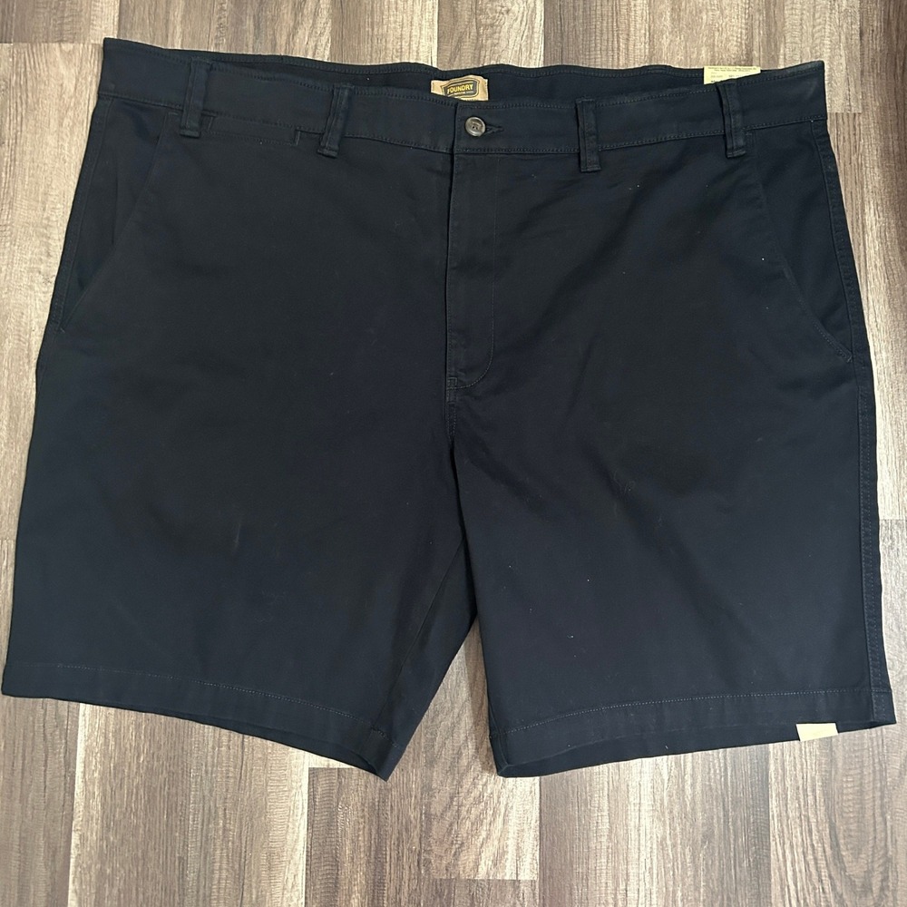 Foundry Shorts Men 52 Black New Everyday Casual Comfort Stretch Flat Front Big